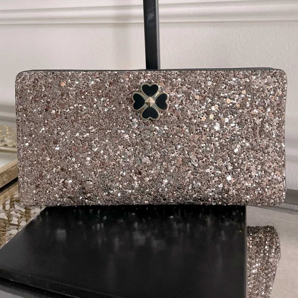Kate Spade Odette Glitter Bifold Wallet